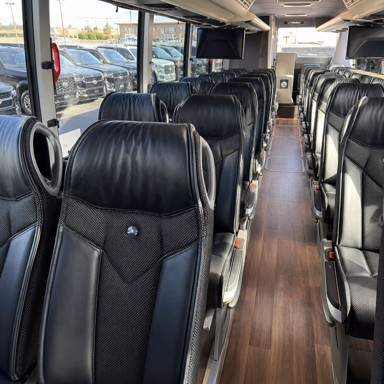 petaluma charter bus rental inside