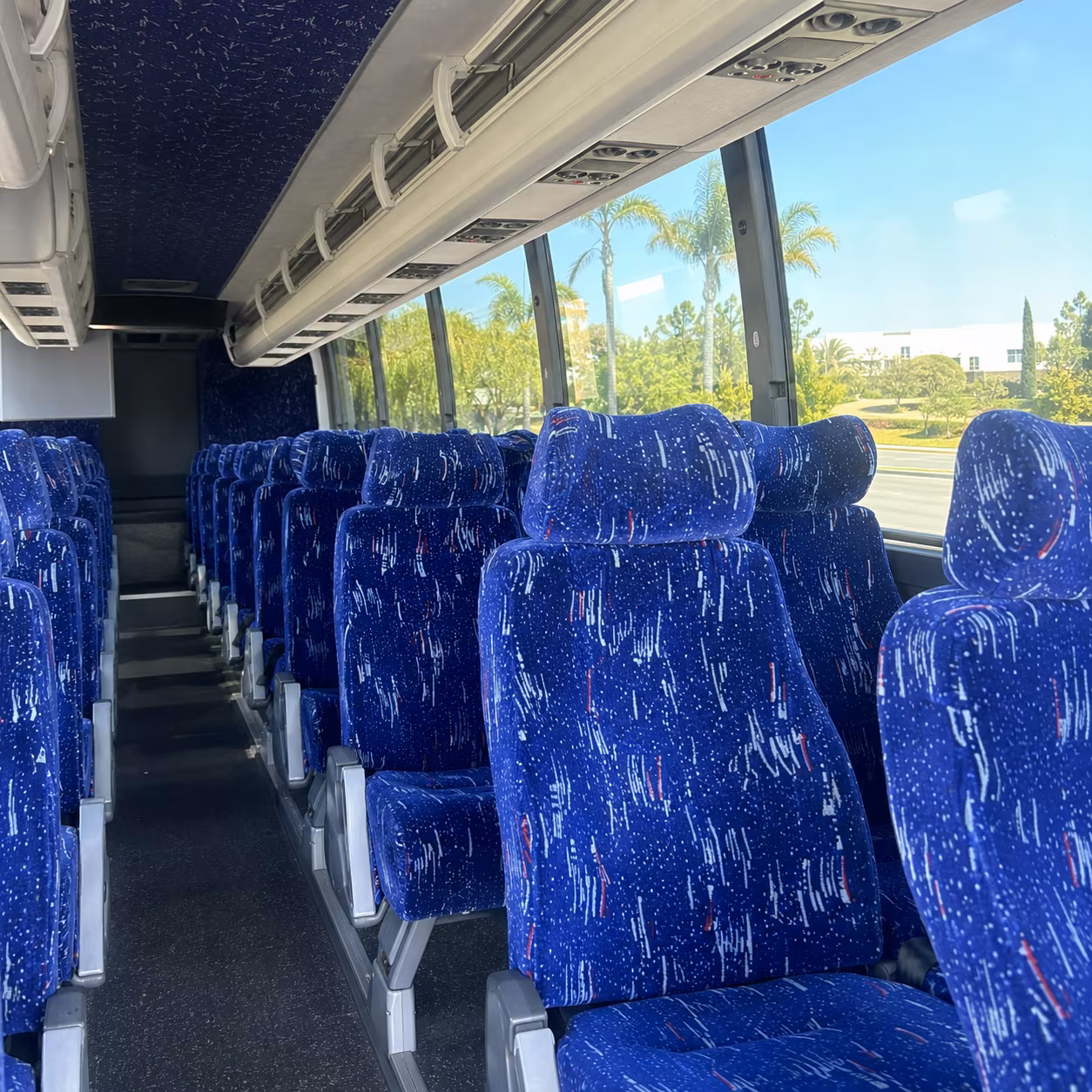 petaluma charter bus rental interior