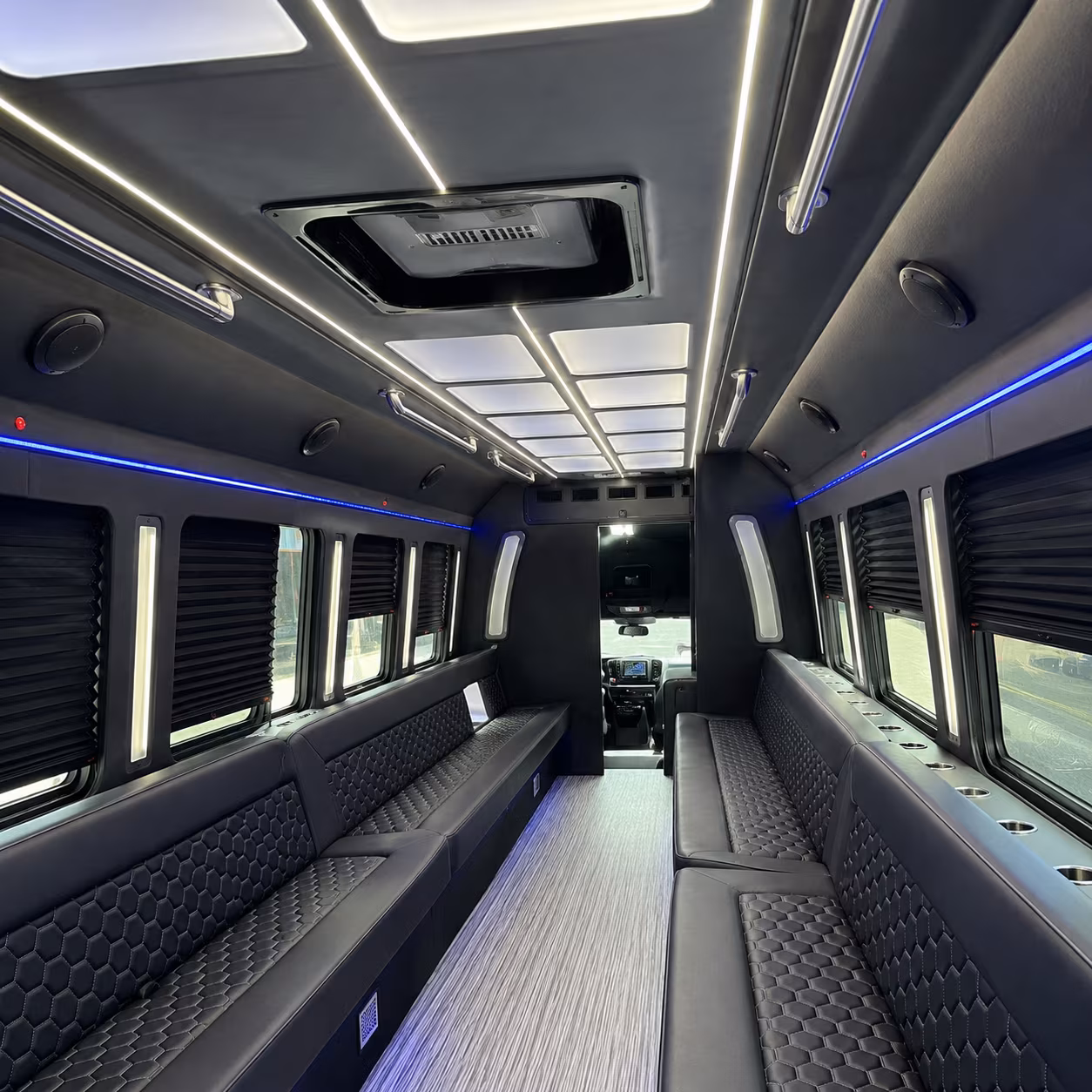 petaluma party bus rental interior